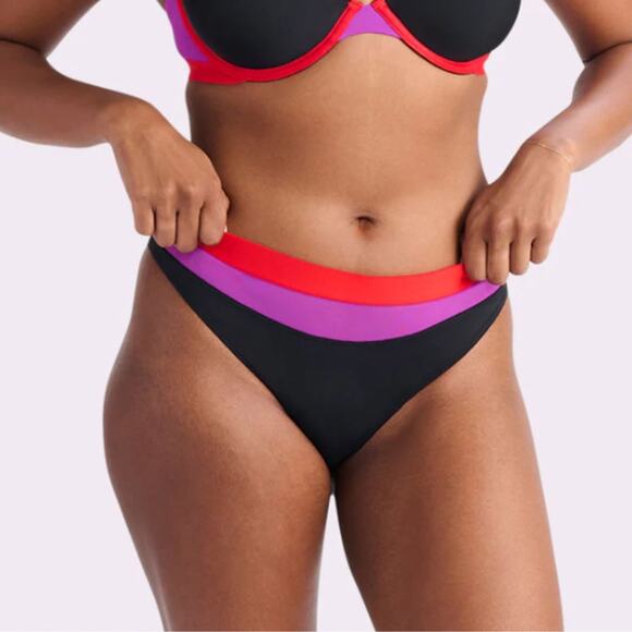 Parade Women's Re:Play Feels Like Nothing Thong Eightball Colorblock Size L - Picture 1 of 5
